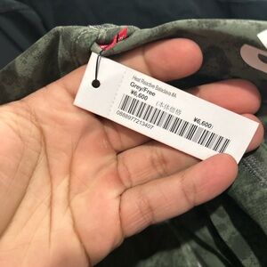 Grey/Olive Activewear Top with Tag